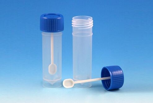 stool analysis jar for parasites