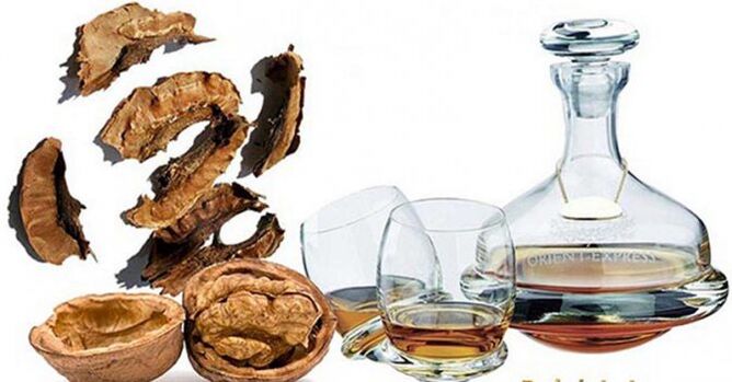 tincture of nuts against parasites